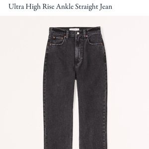 Abercrombie Ultra High Rise Black Jeans